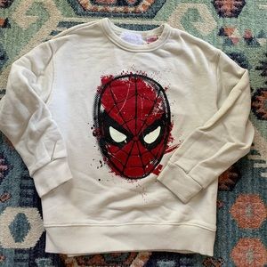 ZARA Spider-Man sweatshirt GLO IN THE DARK